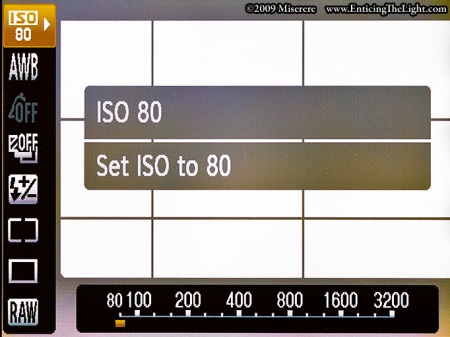 Canon S90 quick access menu through 'FUNC. SET'